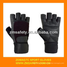 Fingerless heavy weightlifting gloves with strapJRS163